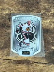 2016-17 O-Pee-Chee Platinum NHL Logo Crest Die Cut #NHLLD-13 Jonathan Toews